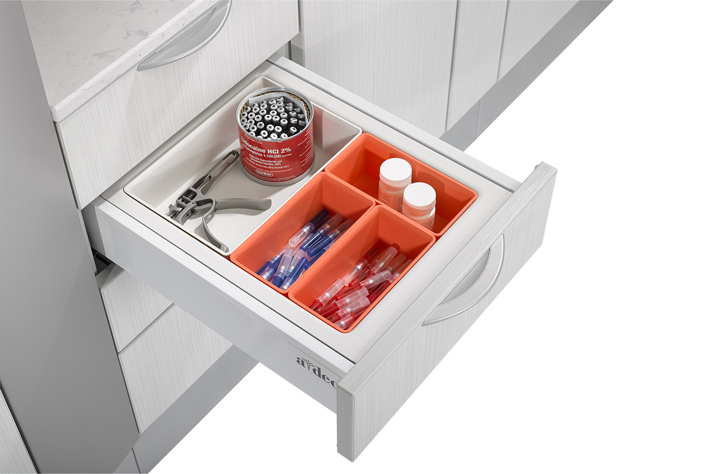 A-dec Inspire 592 central console pull-out drawer
