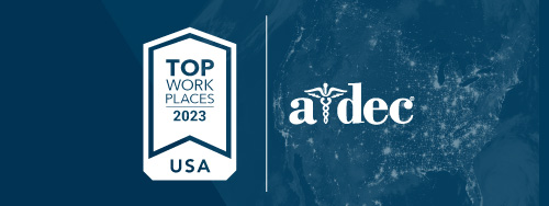A-dec Top Workplaces USA 2023 banner