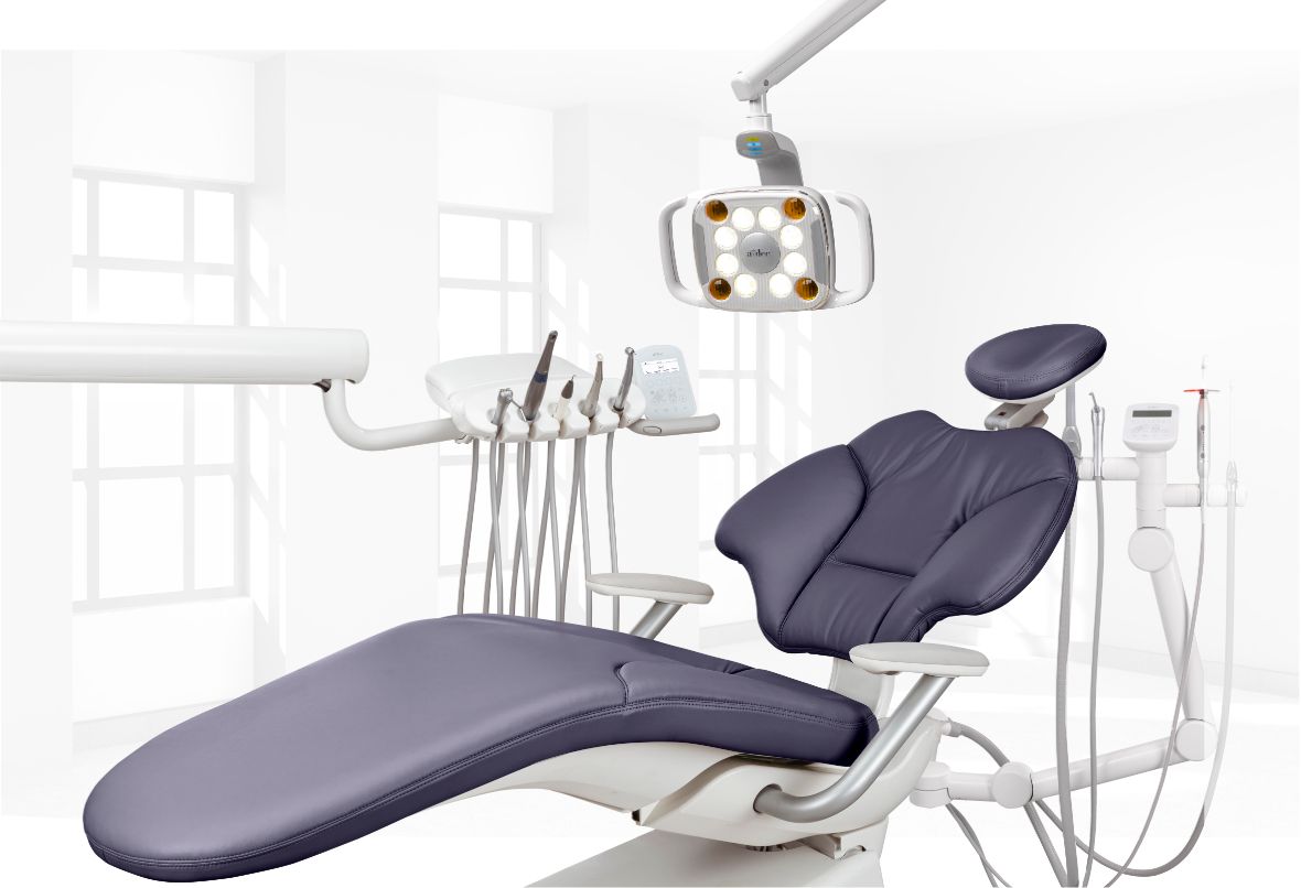 A-dec 400 dental chair with A-dec 500 Pro delivery system