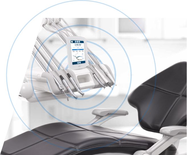 A-dec 500 dental chair with A-dec 500 Pro delivery system