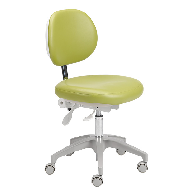 A-dec 400 dental stool with parrot upholstery