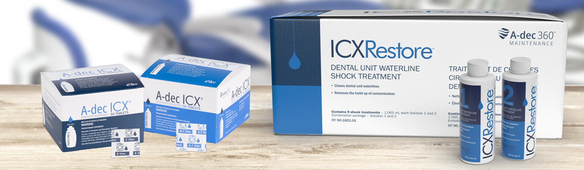 ICX and ICX Restore Dental Waterline Treatment Solutions
