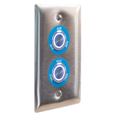A-dec mechanical room LED push-button controls