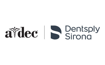 A-dec and Dentsply Sirona logos