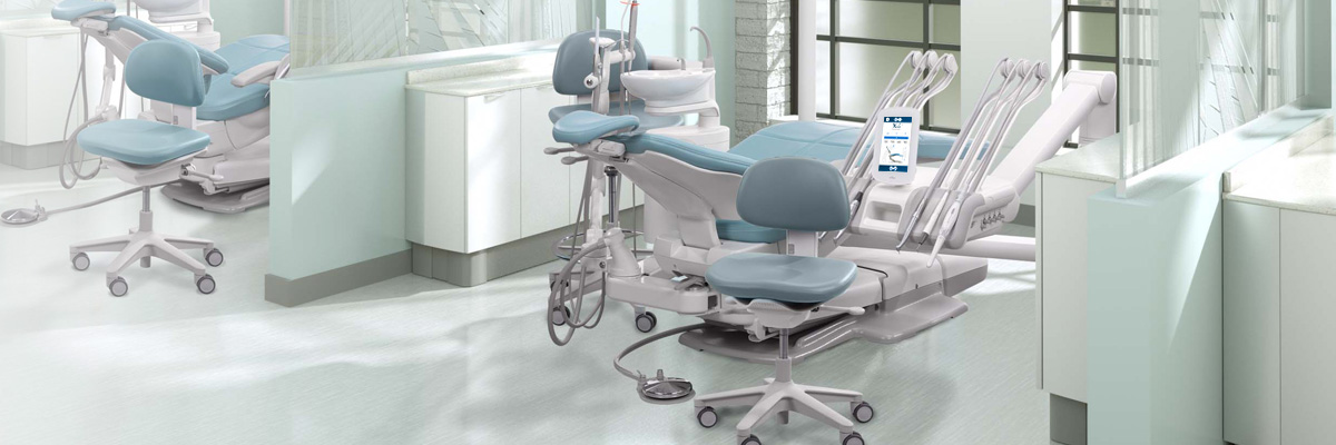 A-dec dental equipment in a dental operatory